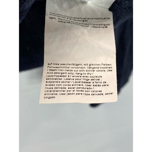 BOSS HUGO BOSS Men's Navy Cotton Slim-Fit Thermal Henley Long Sleeve Shirt SZ S - Picture 12 of 13